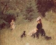 Berthe Morisot Meadow oil painting reproduction
